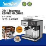 Sonifer SF-3590 espresso kavos aparatas – liečiamasis ekranas