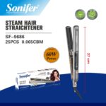 Sonifer SF-9686 plaukų tiesintuvas – 180/230°C temperatūros lygiai