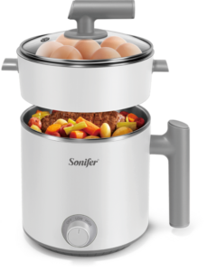 Mini viryklė Sonifer SF-1505 – 1,2 l talpa su garinimo indeliu