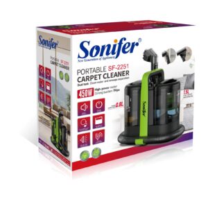 Kilimų valymo siurblys Sonifer SF-2251 – 450 W, šlapias ir sausas valymas
